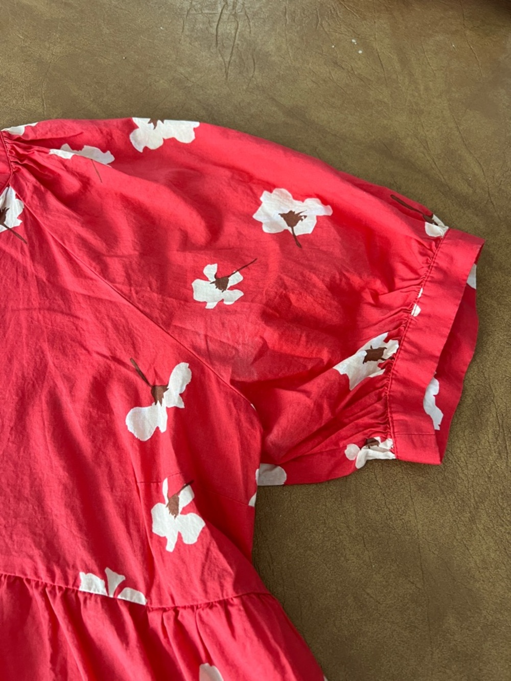 Universal Thread Red Floral Tiered Dress for Girls - Picture 4 of 4